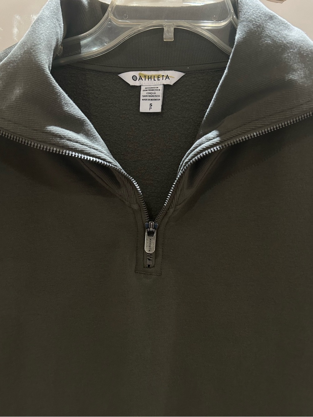 Athleta Quarter Zip Pullover Sweater, Size S - Picture 2 of 4